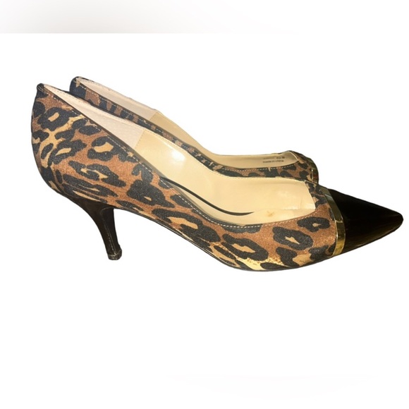 J. RENNE LEOPARD HEELS - Picture 6 of 14